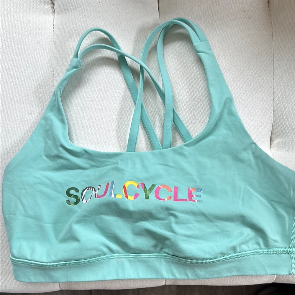 SoulCycle Blue Lululemon Energy Bra